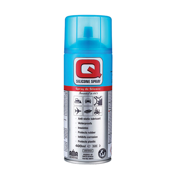 (030073) Q8 Silicone Lubricant Spray, 400ml - sold in single units - incl. VAT
