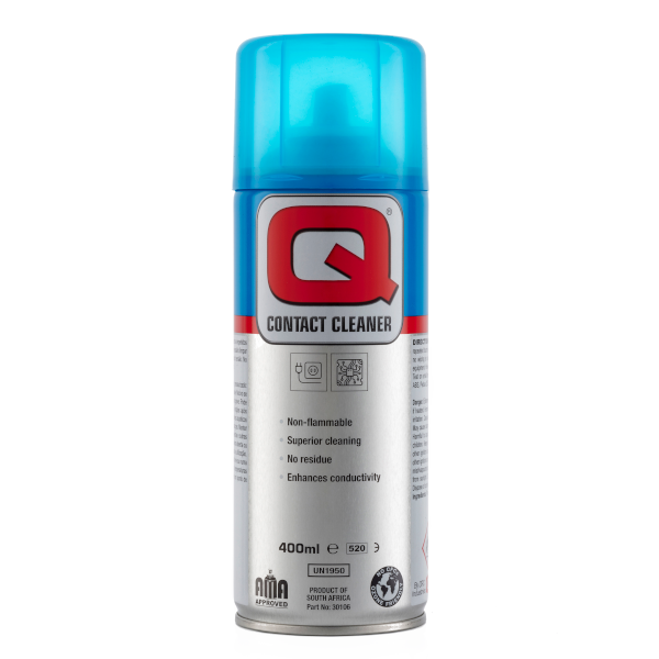 (1050249) Q Non Flammable Contact cleaner Eng & Port PRTD can, 400mil - sold in single units - incl. VAT